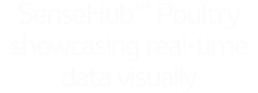 SenseHub™ Poultry showcasing real-time data visually
